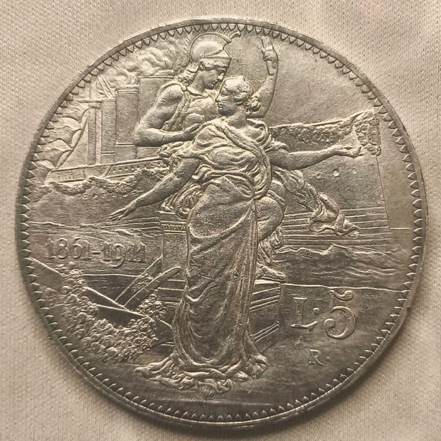 5 Liras «Quadriga», 1914