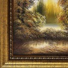Bosque de bétulas no Outono, óleo