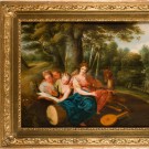 Cena galante no bosque, segundo Fragonard