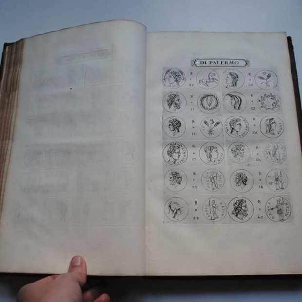 Tratado de numismática com estampas, séc. XVIII