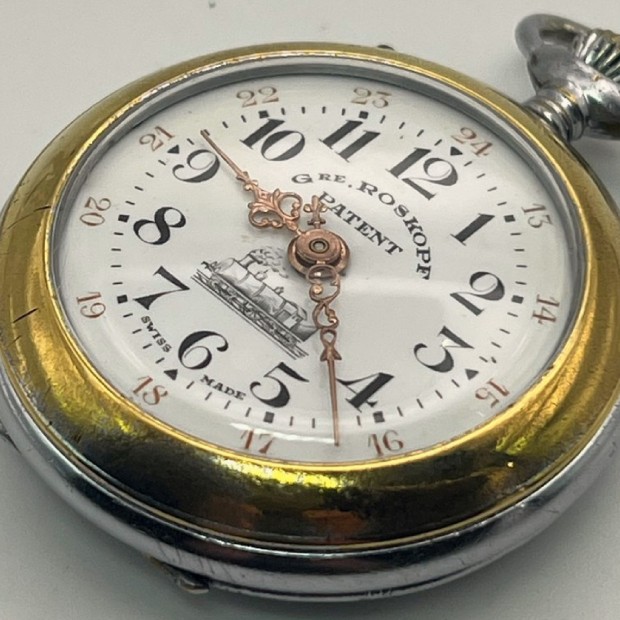 Relógio de bolso ferroviário «Patent»