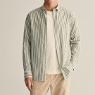 Camisa às riscas de algodão