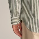 Camisa às riscas de algodão