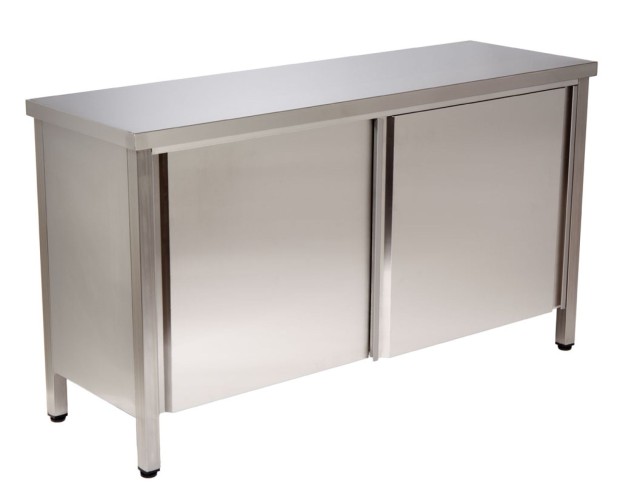 Mesa de trabalho inox totalmente fechada T1 Módular Climainox
