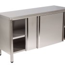 Mesa de trabalho inox totalmente fechada T2 Módular Climainox
