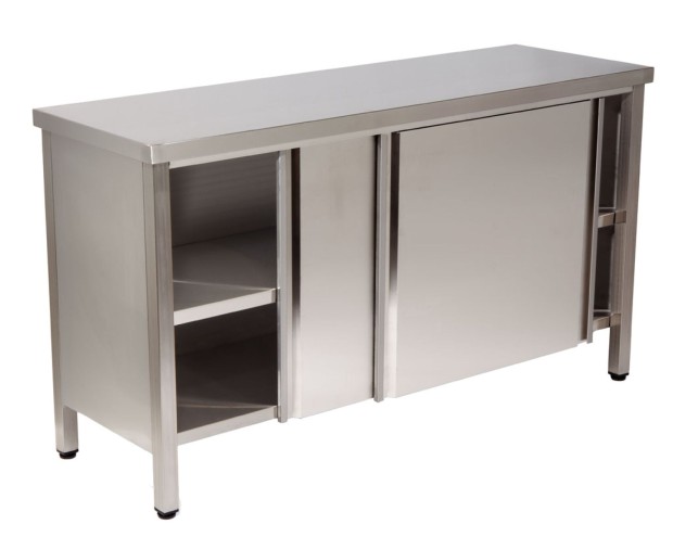 Mesa de trabalho inox totalmente fechada T2 Módular Climainox
