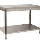 Bancada inox T1 1 prateleira Módular Climainox