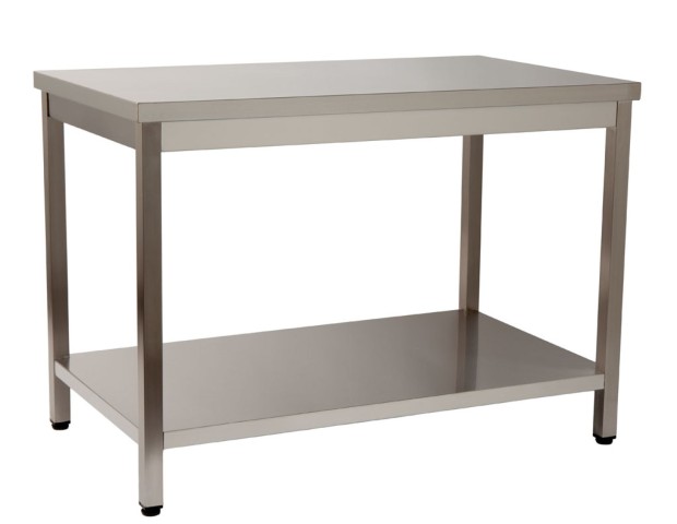 Bancada inox T1 1 prateleira Módular Climainox