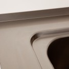 Bancada c/cuba de lavagem e espaço p/máquina lavar Módular Climainox
