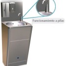 Pio lava mãos 45x45 Fricosmos c/alçado de saboneteira e papeleira