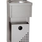 Pio lava mãos 40x40 c/doseador e papeleira Climainox