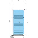 Armário frigorifico com 2 temperaturas gastronorm 2/1 Infrico AGN 702 MX