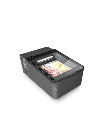 Vitrina de gelados Mini Cream 2 V preto