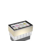 Vitrina expositora de gelados Carrara Creme Vidro total
