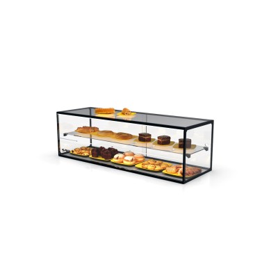 Vitrine neutra dupla EXPO PLANO – EP36BL Sayl